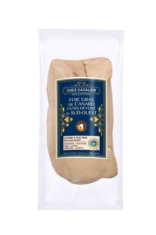 Foie gras de canard extra déveiné du sud-ouest