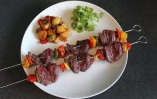 Brochettes de Coeurs de Canard