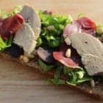 Salade landaise façon tartine