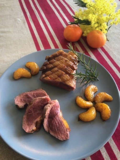 Magret de canard aux clémentines