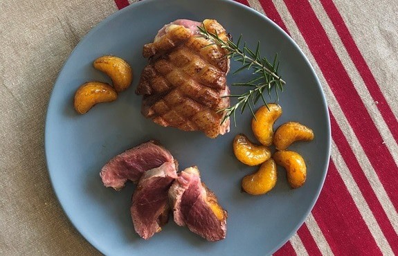 magret de canard aux clémentines