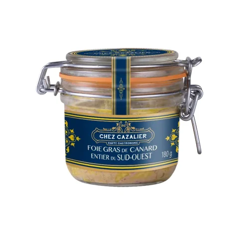 Bocal de Foie Gras de Canard Entier du Sud-Ouest 180 g