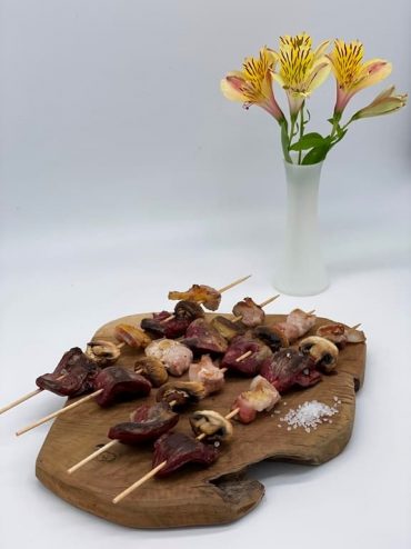 Brochettes de coeurs