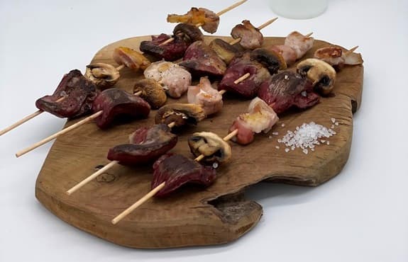 Brochettes de coeurs