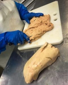 Déveinage du Foie Gras de Canard