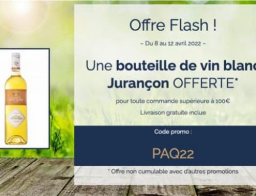 Offre Flash : une bouteille de Jurançon offerte !