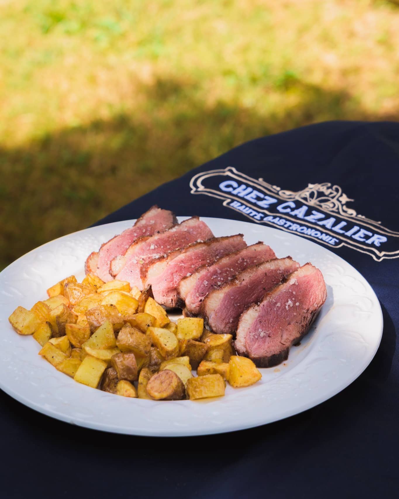 magret fondant pommes grenailles dorées magret fondant pommes grenailles dorées